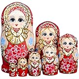 YAKELUS Matroschkas Stücken handgemacht Das Lindenholz Geschenk Spielzeug...