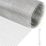 Wühlmausgitter 40cm x 7m, Maschendraht Verzinkt, Drahtgitter Feinmaschig 6...