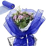 Deko-Mesh-Band – Drahtband aus Netzstoff – Geschenkband, 25,4 cm...