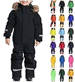 Schneeanzug Kinder Jungen Skianzug Einteilige Thermo Skioverall Winter Warm...