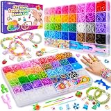 CGBOOM 5000+ Loom Bänder Set, 62 Farben Gummibänder für Armbänder mit...