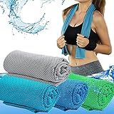 Waoceo 4 Stück Kühlendes Handtuch, Mikrofaser Sporthandtuch, Reise...