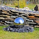 CLGarden Edelstahl Springbrunnen Kugel 20cm Ø poliert für Gartenbrunnen...