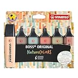 STABILO - Textmarker - BOSS ORIGINAL NatureCOLORS - 6er Pack - beige,...