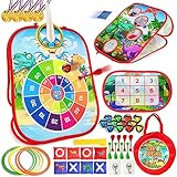 Chennyfun Dartscheibe Wurfspiel Gartenspiele für Kinder- 6 in 1...