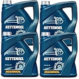 BandelOne enthält 4X 4L Mannol Kettenöl Sägekettenöl Mineralisches...