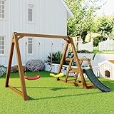 XYEJL Schaukelgestell Outdoor Mit Rutsche Und Kletterleiter Für Kinder,...