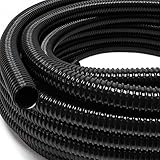 Wiltec Teichschlauch 5m Spiralschlauch 50 mm (2') schwarz,...