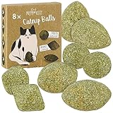 PRETTY KITTY Katzenminze Ball zum Spielen: 8X Premium Katzenminze Spielzeug...