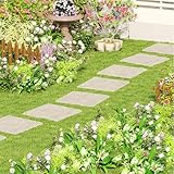 GIANTEX Trittsteine für Garten, 8 stück, Gehwegplatten 39,5 x 39,5 cm,...