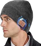 WUEAOA Bluetooth Mütze Unisex,Geschenke Weihnachten für Männer Frauen...