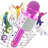 Hayruoy Karaoke Mikrofon Kinder, Bluetooth Mikrofon Kinder Karaoke 4 In...