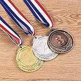 BOBOZHONG Metall-Medaillen,3PCS Metall-Gold-Silber-Bronze-Preismedaillen...