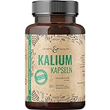 Kalium Hochdosiert - Kalium Kapseln – 180 Kapseln - Vegan - Frei von...