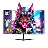 LXZ 32 Inch Computer Monitor 1800R, 2K QHD (2560 * 1440) 165Hz Frameless...