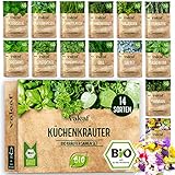 BIO Kräuter Samen Set - 14 Sorten Kräutersamen aus biologischem Anbau,...