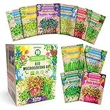 ZenGreens® - Bio Sprossen Samen Set (10 Sorten) in Premium Qualität -...