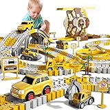299PCS Autorennbahn Rennbahn 6 Autos Spielzeug, Spielzeug für 3 4 5 6...