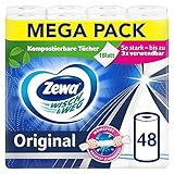 Zewa Wisch&Weg Original Mega Pack, 6 Packungen , 48 Stück (6er Pack)