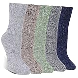 Hocerlu Warme Socken Damen und Herren, 5 Paar Thermosocken Dicke Weich...