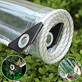 LCKFFYD Transparente Abdeckplane, wasserdicht, 20,3 x 40,6 cm, Dicke 14 mm,...