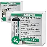 Ber-Fix 2K Kunststoffkleber - PE PP Kleber auch für Polypropylen (PP) und...