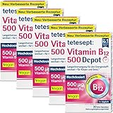 tetesept Vitamin B12 Depot – Hochdosiert mit 500μg Vitamin B12 zur...
