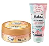 Balea 2er-Set Handpflege: Gel-To-Oil Handmaske HONEY MELON seidig weiche...