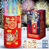 ZZXLOPEZ Feuerwerks Seifenblasenmaschine (13 Löcher) mit Lichtern,...