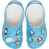 Crocs Unisex Kinder Smurfs Classic Clog Sandale, Mehrfarbig