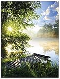 ARTland Wanddeko Glasbilder Wandbild Glas Bild einteilig 60x80 cm...