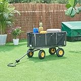 pro.tec Bollerwagen Corropoli Handwagen Gartenwagen max. 550 kg Strandwagen...