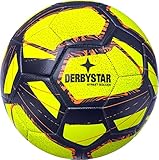 Derbystar Unisex – Erwachsene Street Soccer Fußballbälle, Gelb Blau...