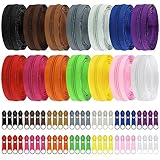 DOITEM Endlos Reißverschluss Set mit Zipper 5mm 28 Meter Inklusive 64...
