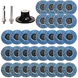 32 Stk Fächerscheiben 50mm für Bohrmaschine, 2 Zoll Schleifscheiben...