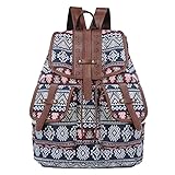 DXZXDJIU Stilvolle Bedruckte Canvas-Schultasche for Damen – große...