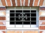 SIXONE Fenstergitter Luna 1140 x 690 mm Einbruchsschutz Sicherheitsgitter...