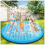 GLINKADO Splash Pad, 170cm Sprinkler Wasser-Spielmatte Splash, Kinder...