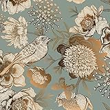 ReWallpaper 44.5CM X 7M Fototapete Blumen Vintage Selbstklebende Tapete...