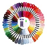 SOLEDI Stickgarn 50 Farben Mit Weicher Polyester Perfekt für Bracelets...