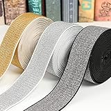 Michass Glitzer Gummiband Gummibänder Elastische Bänder Breite 25mm, 40mm...