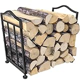 Kaminholzregal innen Außen, Holzstapelhilfe, Holzunterstand,...