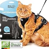 Pets Perfect Katzengeschirr - Extra ausbruchsicheres Katzengeschirr mit...