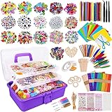 JOTOL Bastelset Kinder,3100+Stück Scrapbooking Bastelset mit...