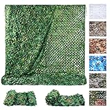 Sposuit Tarnnetz Sonnenschutz Camouflage Netz 3x3M Woodland, Kann für...