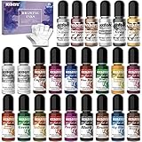 Alkohol Tinte Set - 24 Farben Hochkonzentrierte Tinte auf Alkoholbasis,...