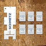 SCHMETZ Maxi Starter-Set mit 30 Nähmaschinennadeln für die gängigsten...