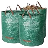 Diealles Shine 3X 272L Gartenabfallsack, Gartensack mit Griffe,...