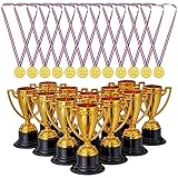 THE TWIDDLERS 12 Sportfest Goldmedaillen & 12 Mini Pokale Trophäen für...
