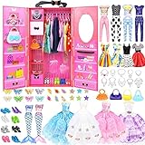 84 Kleidung für Puppen kleiderschrank Kleidung Schmuck Zubehör für 11,5...